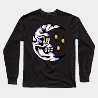 Skull moon Long Sleeve T-Shirt